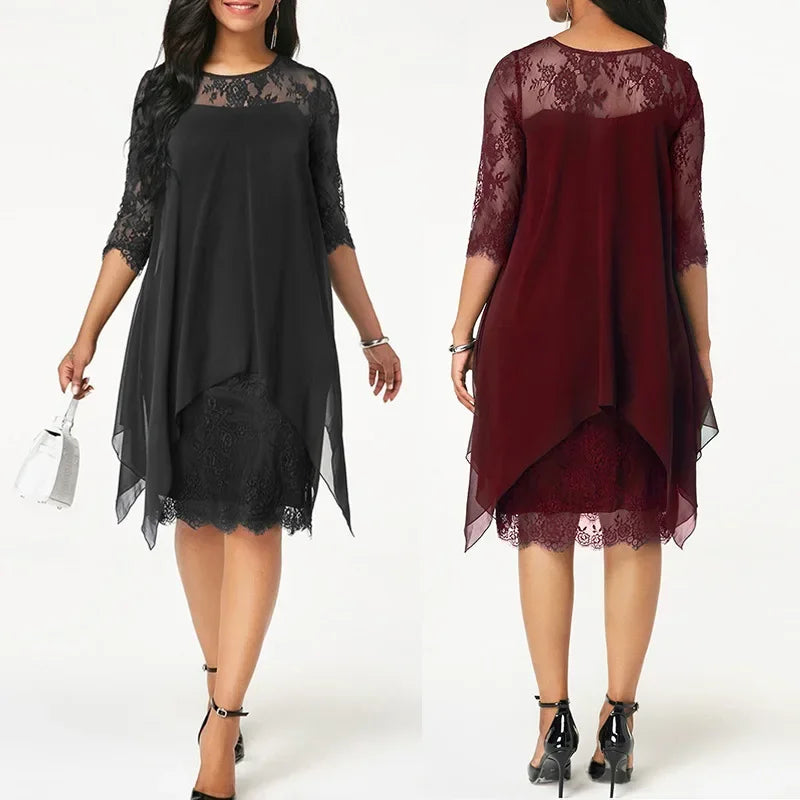 Elegant Lightweight Quarter Sleeve Dress