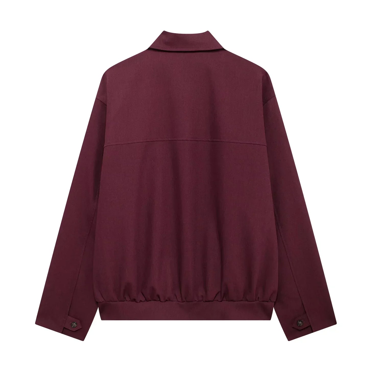 Women's Cropped Bomber Jacket Long Sleeve