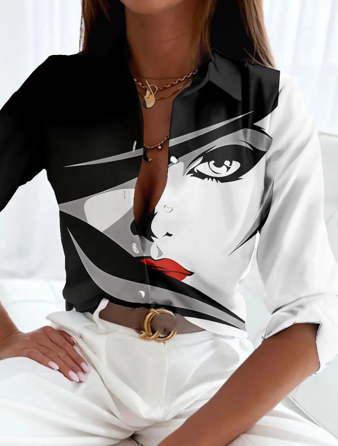 Stylish Floral Women's Blouse