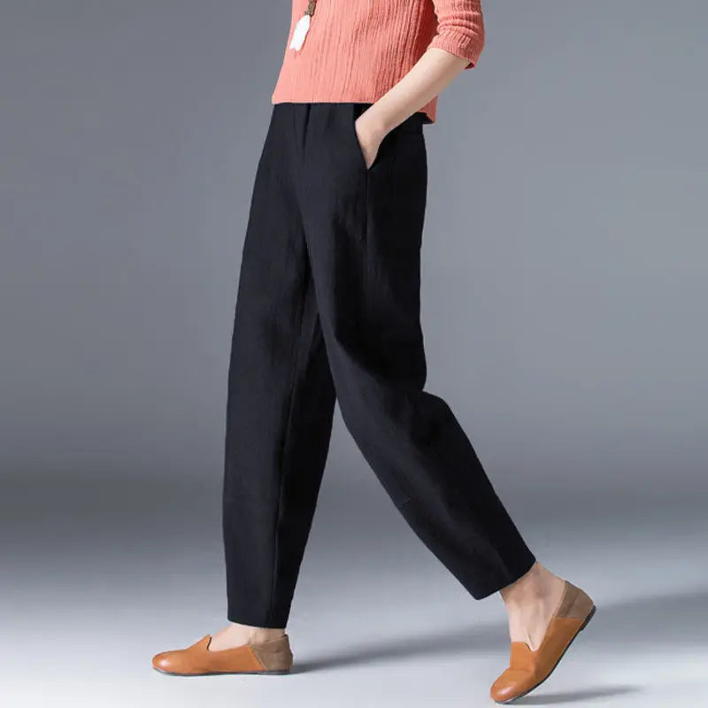 Women's Cotton Tapered Pants