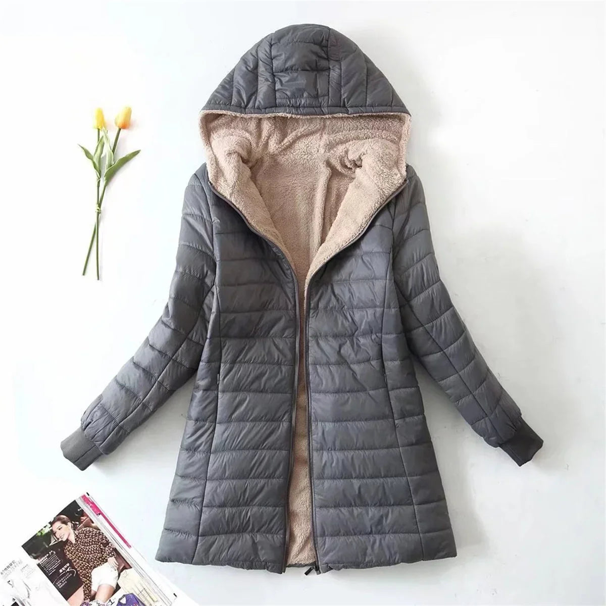 Warm Down Filled Parka Jacket