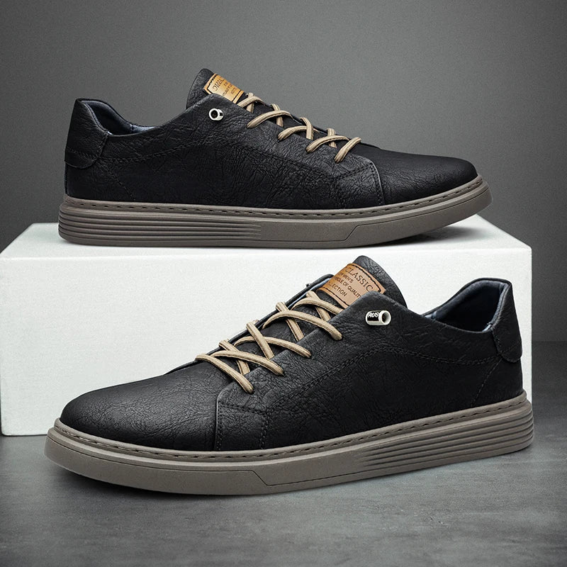 Men's Faux Leather Sneakers Milano