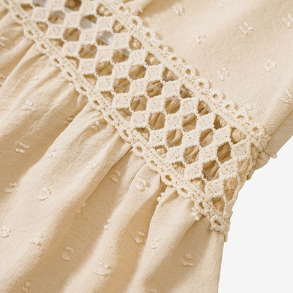 Women's V-Neck Ruffle Dress