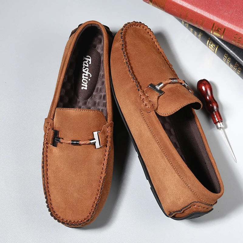 Luxurious Leather Slip On Shoes