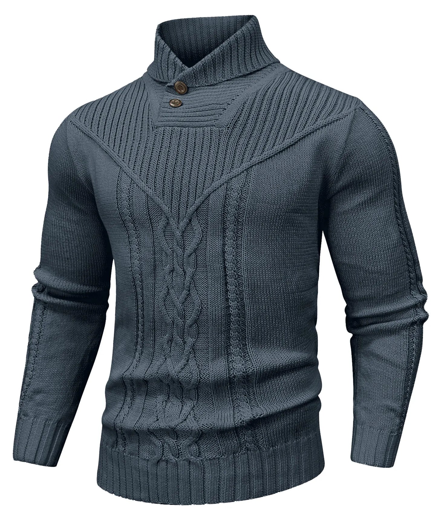 Traditional Crew Neck Cable Sweater