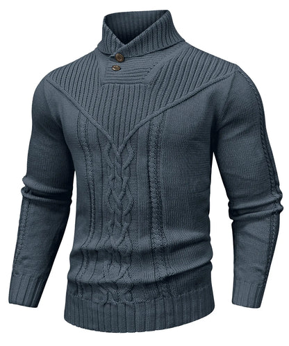 Traditional Crew Neck Cable Sweater