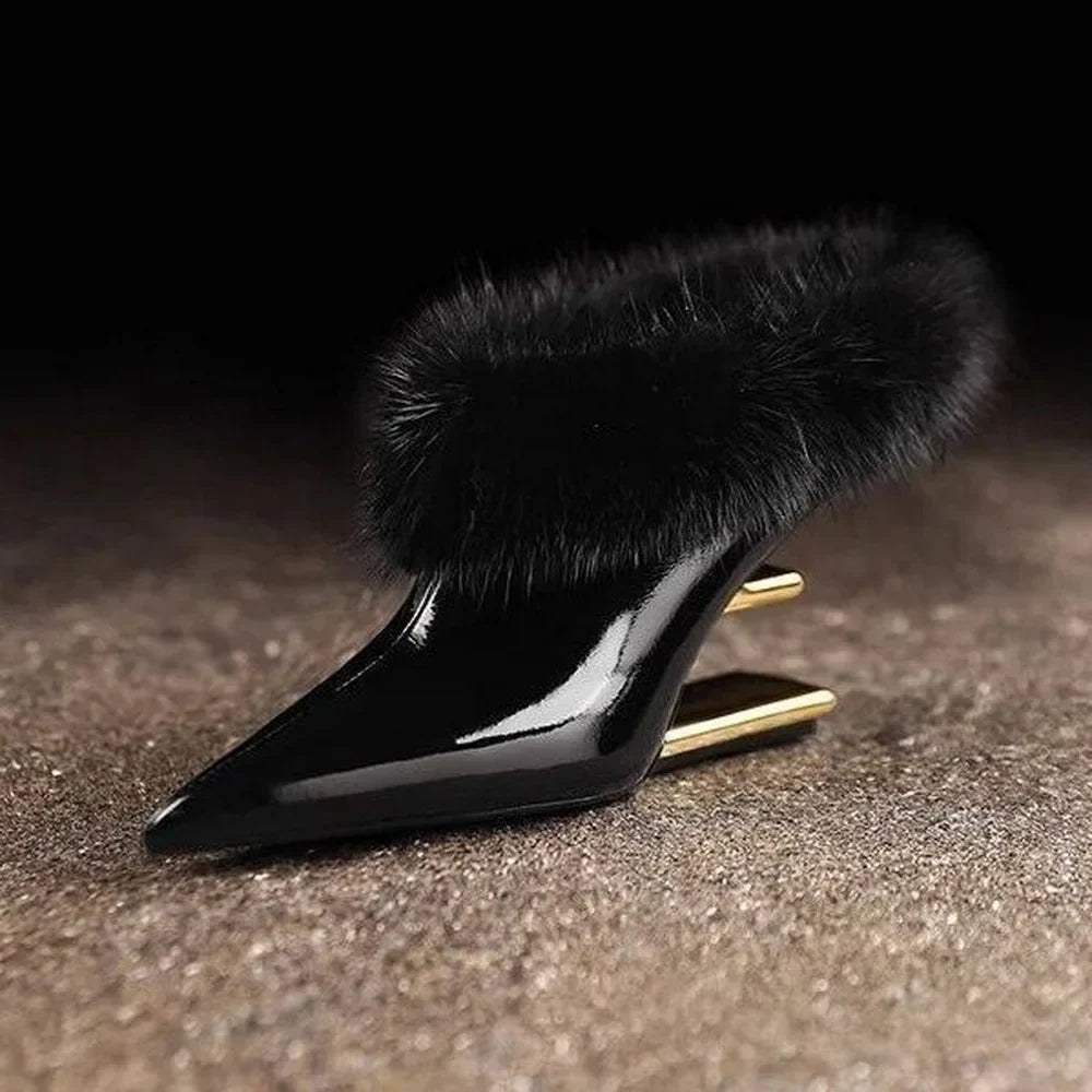 Women's Furry High Heels