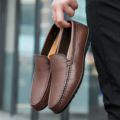 Luxury Leather Slip On Shoes