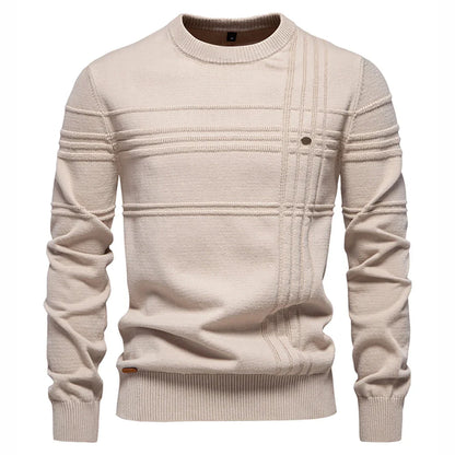 Valente Men's Knit Crew Sweater - VibreMode