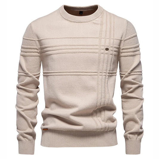 Valente Men's Knit Crew Sweater - VibreMode