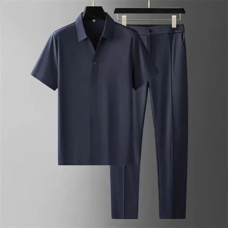 Men's Summer Polo Shirt Set