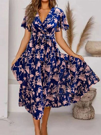 Evy Women's Midi Dress Floral Print