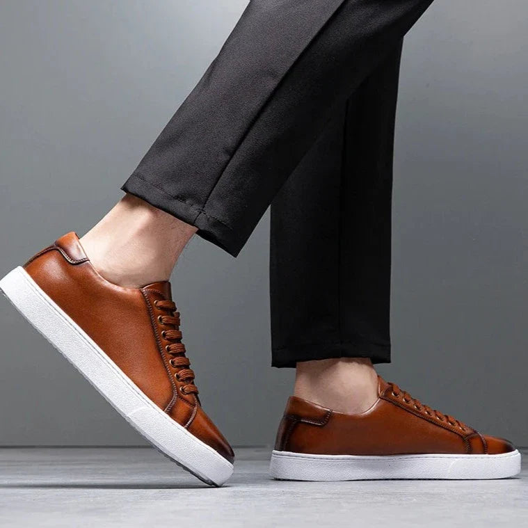 Authentic Real Leather Running Shoe