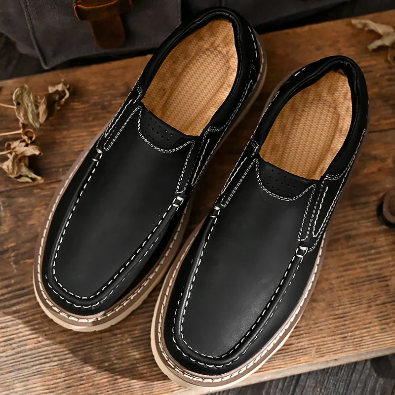 Men's Slip-On Loafers Thick Sole Casual