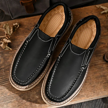Men's Slip-On Loafers Thick Sole Casual