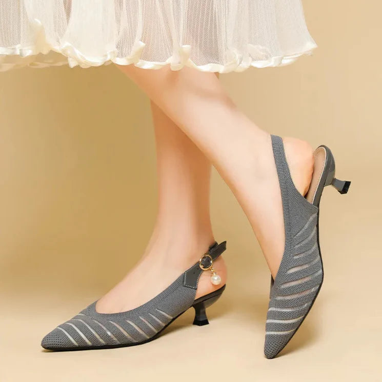 Alba Linea Kitten Heel Sandals - Jack Hafford