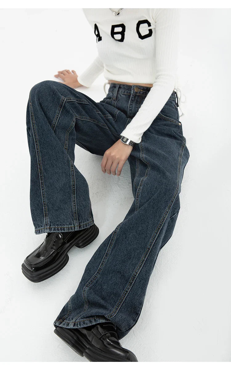 Classic Blue Straight Leg Jeans