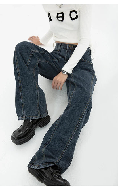 Classic Blue Straight Leg Jeans