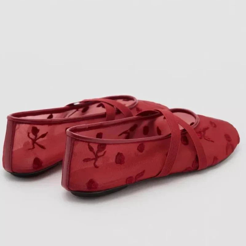 Women's Floral Ballet Flats