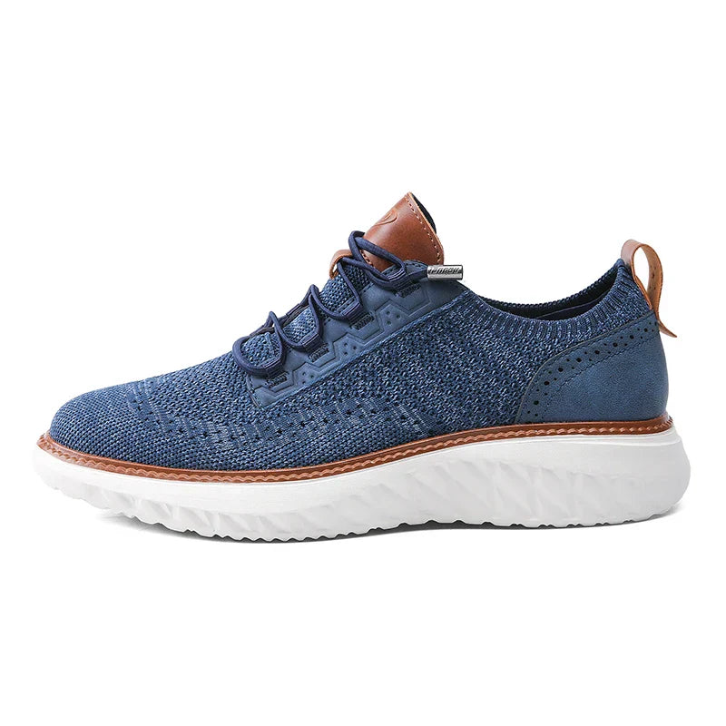 Men's Lace-Up Sneakers Panel Detail