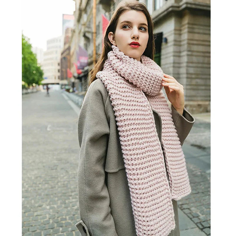 Women's Chunky Knit Scarf Merina