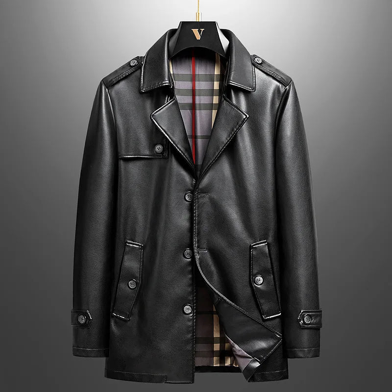 Premium Real Leather Biker Jacket - VibreMode
