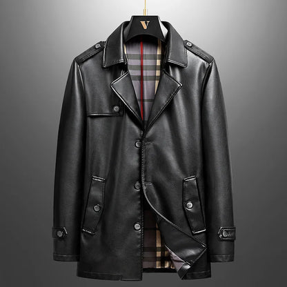 Premium Real Leather Biker Jacket - VibreMode