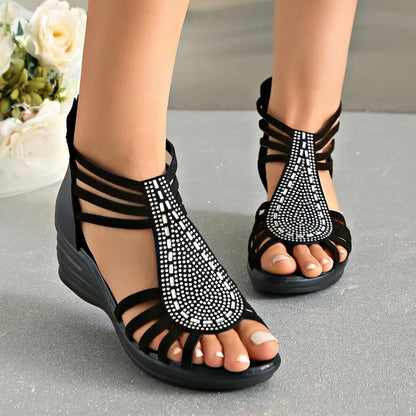 High Heel Ankle Wedges