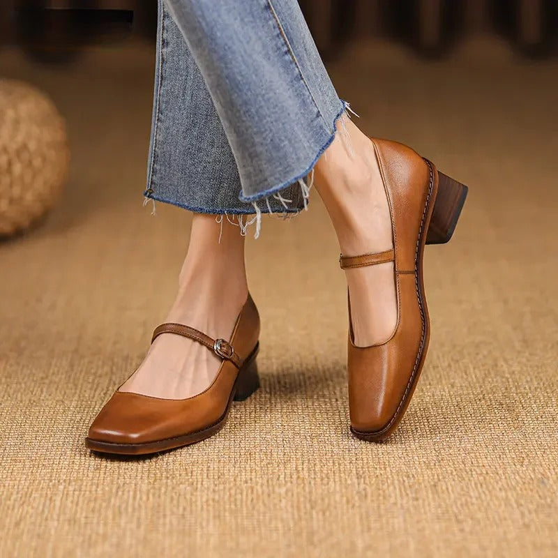 Authentic Leather Walking Shoes - VibreMode