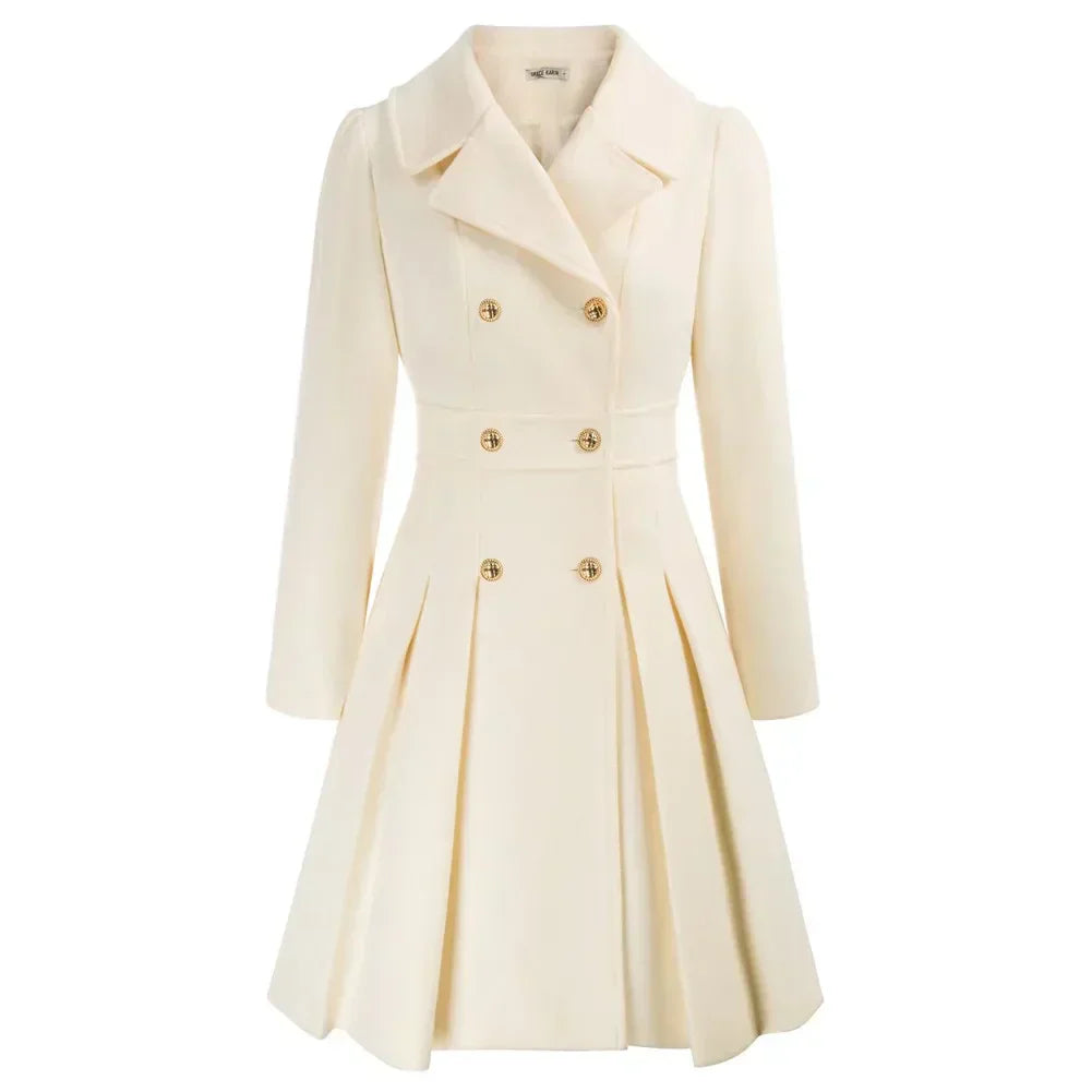 Women's Wool A-Line Peacoat