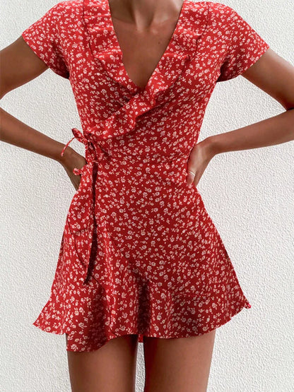 Pretty Floral Midi Dress - VibreMode