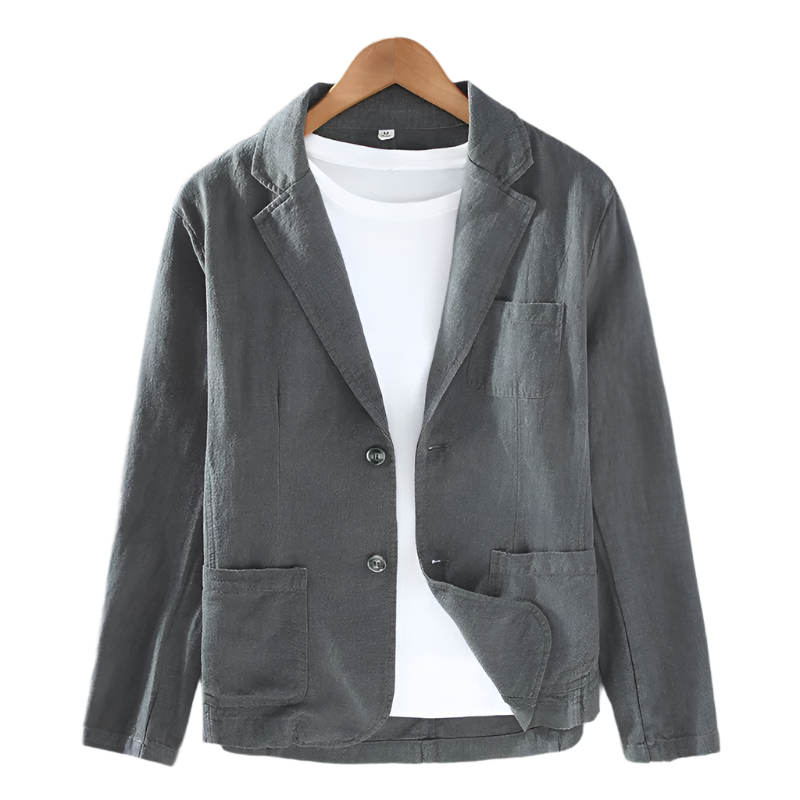 Renzo Men's Cotton Linen Blazer