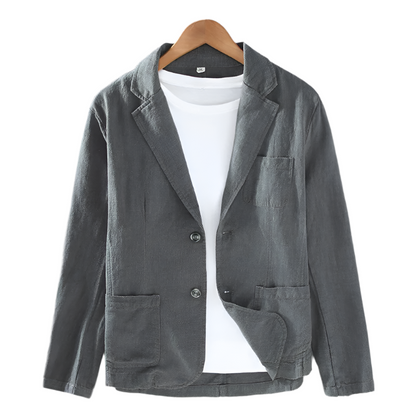 Renzo Men's Cotton Linen Blazer