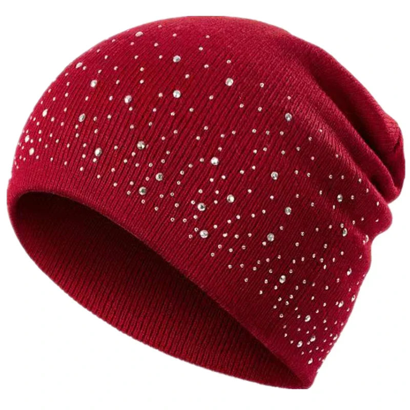 Women's Rhinestone Beanie
