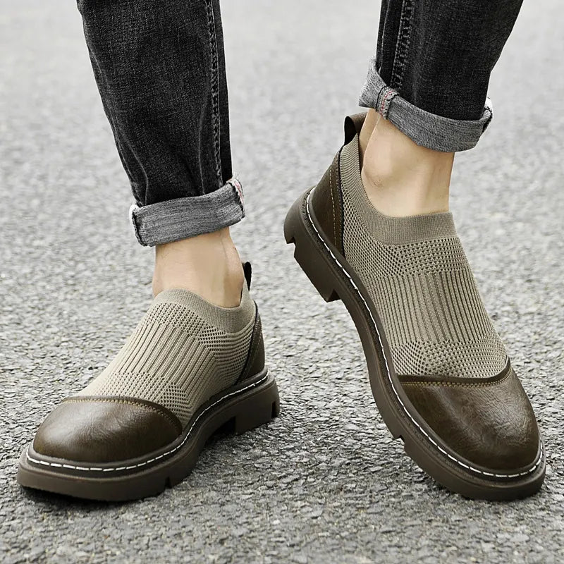 Premium Breathable Leather Sneakers - VibreMode