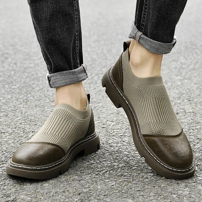 Premium Breathable Leather Sneakers - VibreMode