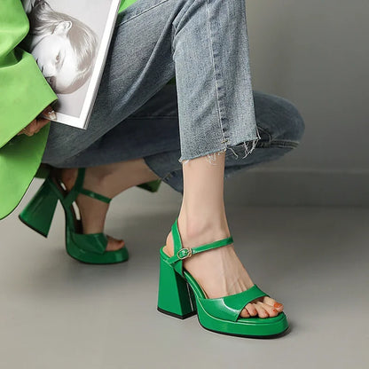 Shiny High Heel Shoes