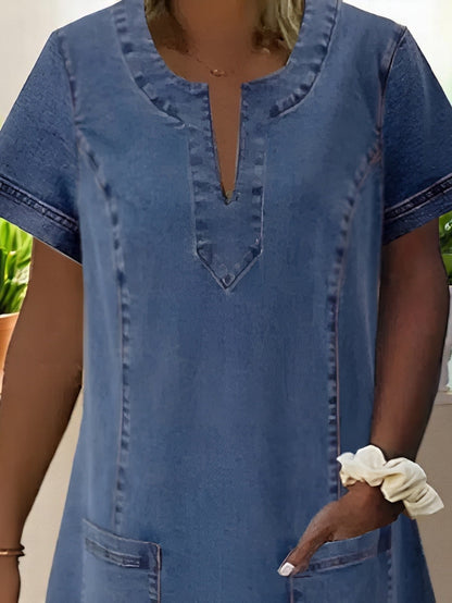 Comfy Blue Jeans Dress