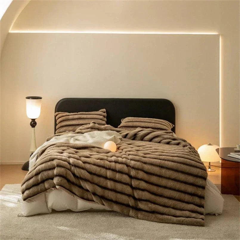 Liora Faux Fur Throw Blanket