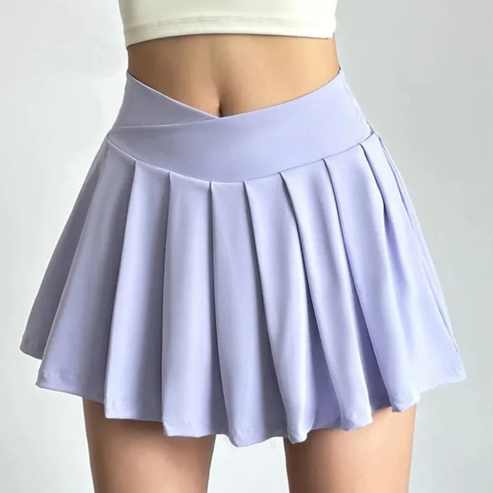 Flirty Gathered Mini Skort