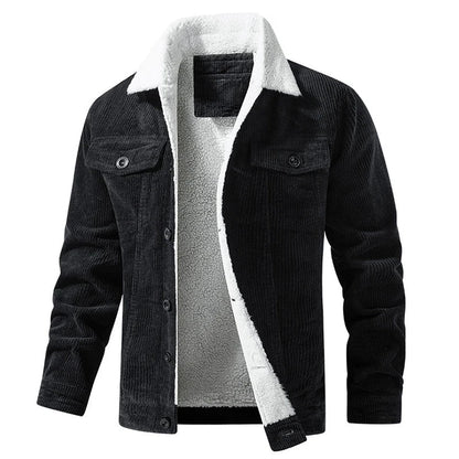 Men's Corduroy Collar Jacket Comfortable - VibreMode