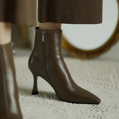 Stylish Low Heel Ankle Boots