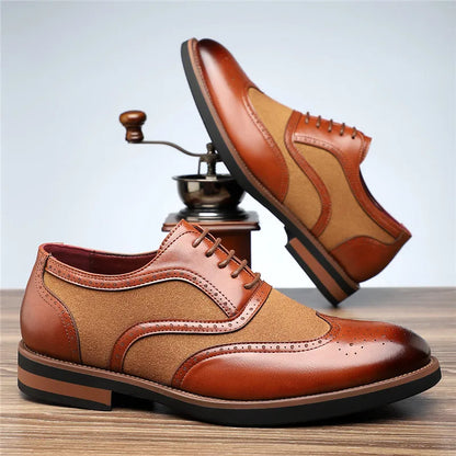 Authentic Leather Oxford Shoes