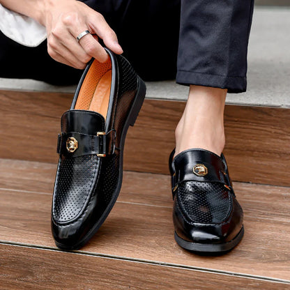 Italian Leather Men's Loafers