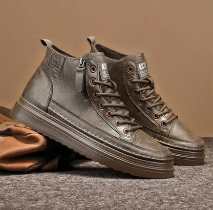 Men's Leather Sneakers Gladiator Style