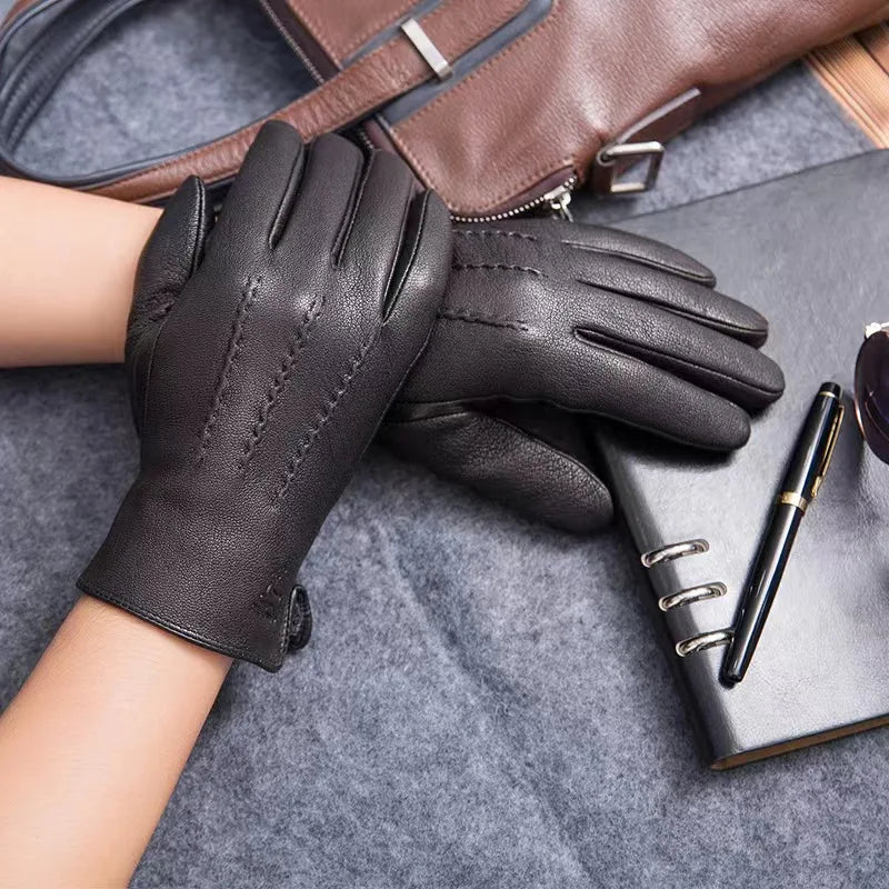 Montaro Men's Faux Leather Gloves