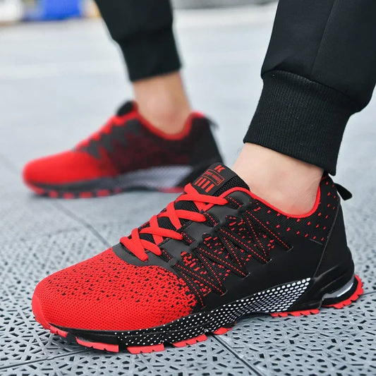 Men's Airy Comfortable Athletic Shoes Thick Cushion Sneakers - VibreMode