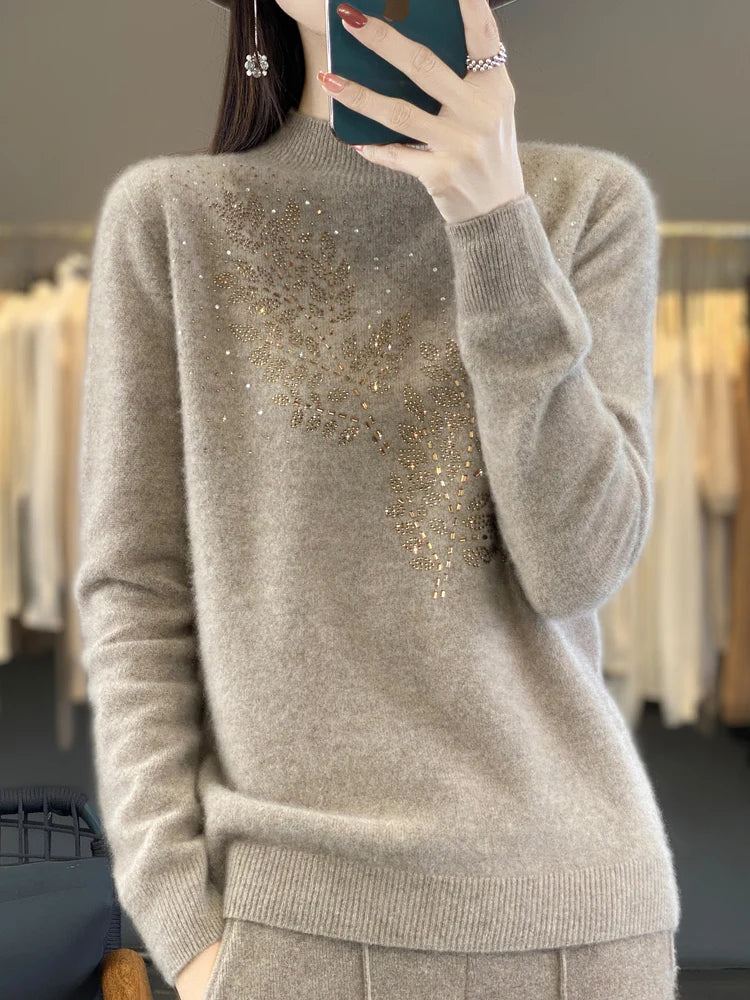 Decorative Knit Sweater