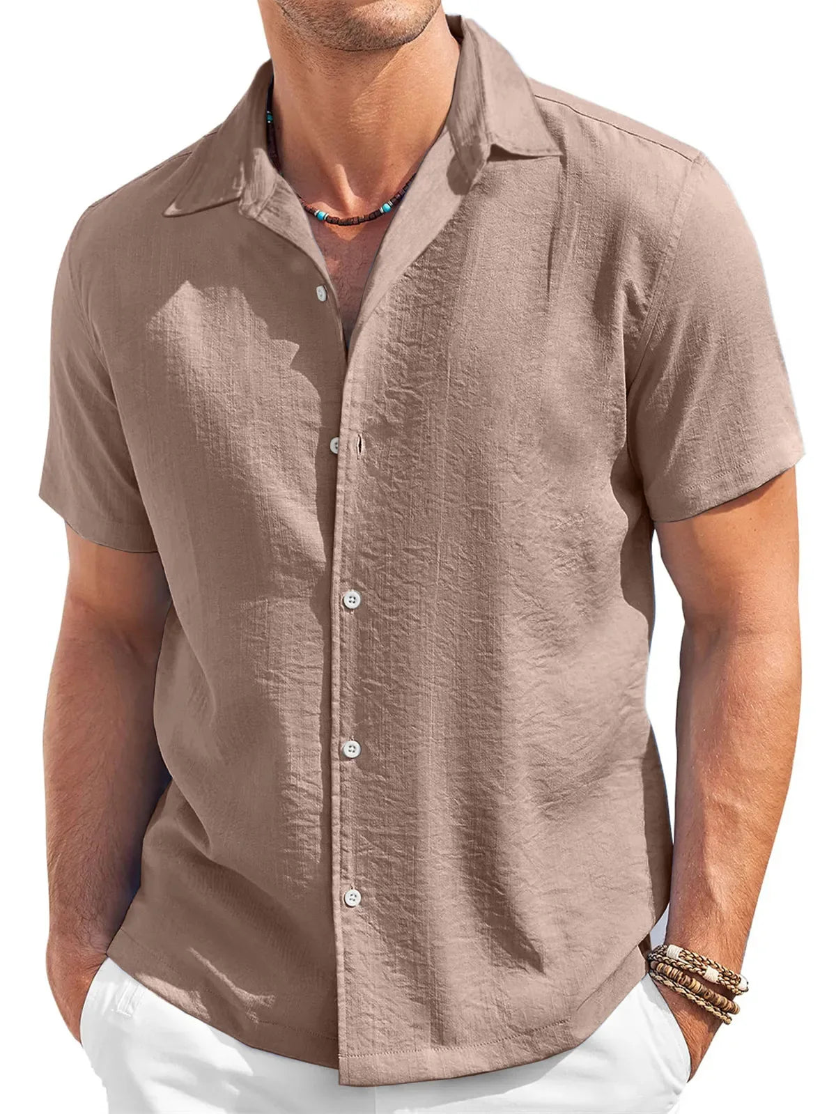 Men's Half Sleeve Cotton Shirt
