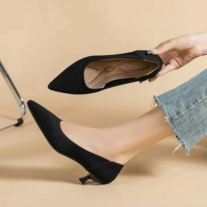 Cute Cat Heel Shoes